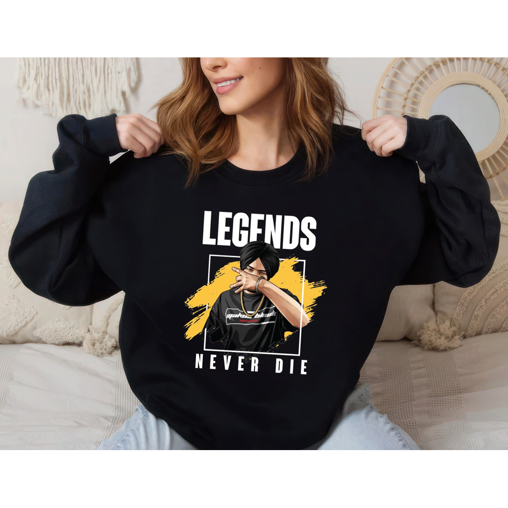 Sidhu Moose Wala Sweatshirt, MooseWala Sweatshirt, Rap Lovers Unisex Sweater, Rapper Sweatshirt, Sidhu Moosewala Shirt 1.jpg