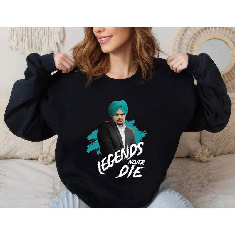 Sidhu Moose Wala Sweatshirt, MooseWala Sweatshirt, Rap Lovers Unisex Sweater, Rapper Sweatshirt, Sidhu Moosewala Shirt.jpg