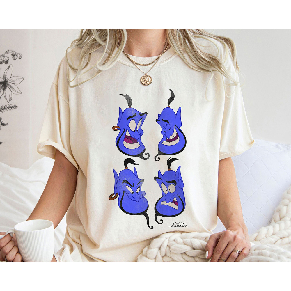 Aladdin Genie Expressions Graphic Shirt Family Matching Walt Disney World Shirt Gift Ideas Men Women.jpg