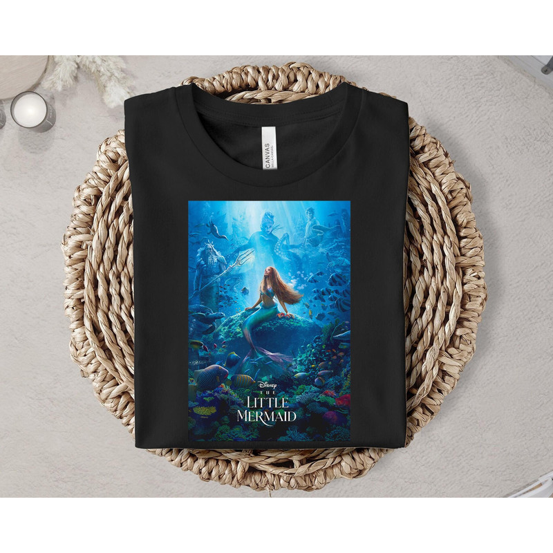 Ariel Live-Action Movie Poster Shirt Disney The Little Mermaid 2023 Shirt Disney Princess, Magic Kingdom Tee Great Gift Ideas Men Women.jpg