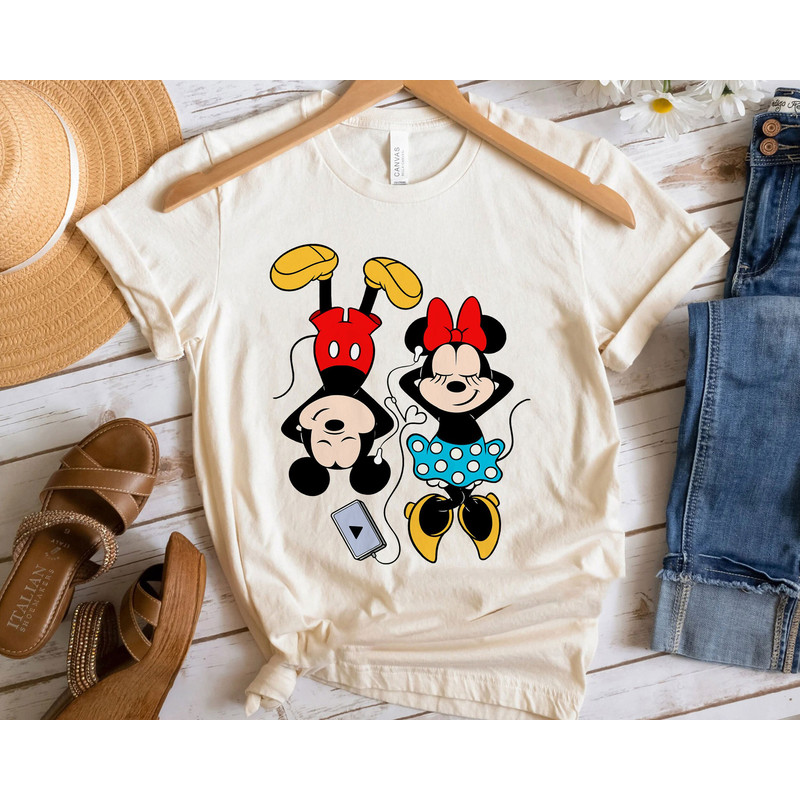Chilling Mickey And Minnie Listening To Music Shirt Family Matching Walt Disney World Shirt Gift Ideas Men Women.jpg