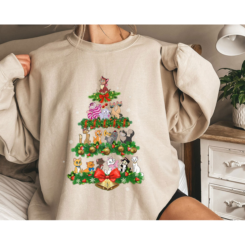Christmas Tree Cats Shirt Cats Lover Family Matching Walt Disney World Shirt Gift Ideas Men Women.jpg