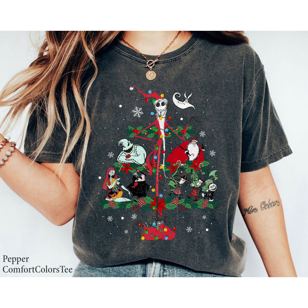 Christmas Tree The Nightmare Before Christmas Shirt Family Matching Walt Disney World Shirt Gift Ideas Men Women.jpg