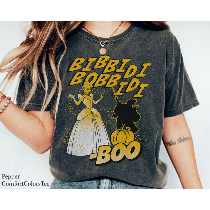 Cinderella Bibbidi Bobbidi Boo Halloween Shirt Walt Disney World Shirt Gift Ideas Men Women.jpg