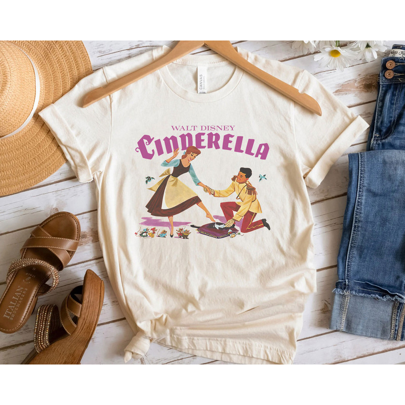 Cinderella Shoe Fitting Title Logo Shirt Walt Disney World Shirt Gift Ideas Men Women.jpg