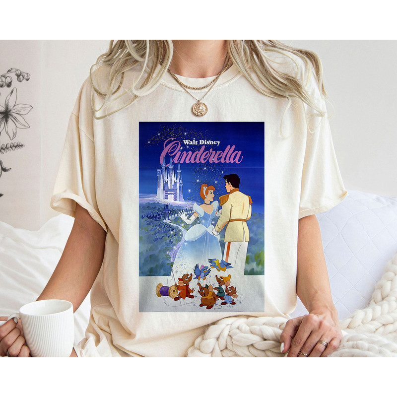 Cinderella Vintage Poster Shirt Walt Disney World Shirt Gift Ideas Men Women.jpg