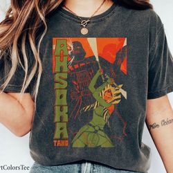 classic ahsoka tano darth vader vintage poster star warshirt family matching wal,tshirt, shirt gift, sport shirt