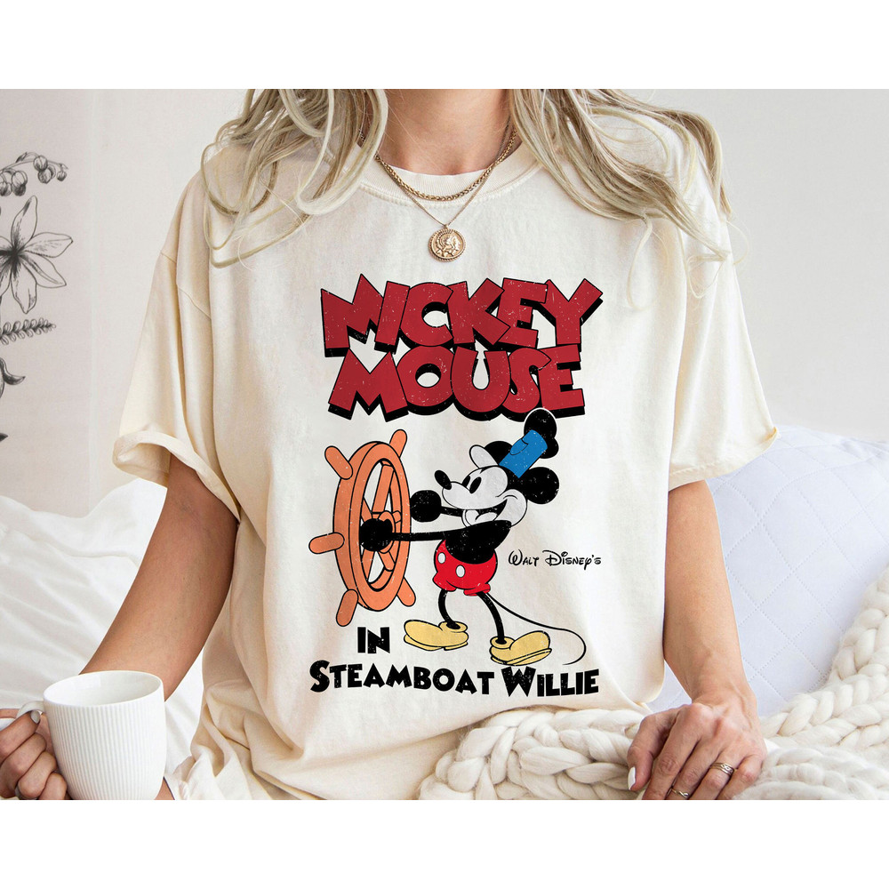 Classic Mickey Mouse In Steamboat Willie Shirt Walt Disney World Shirt Gift Ideas Men Women.jpg