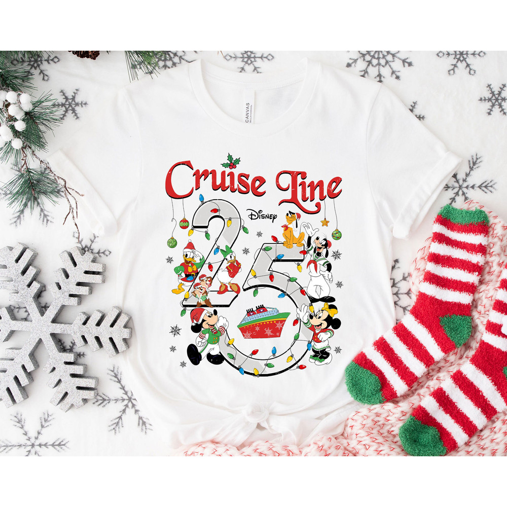 Cruise Light 25 Mickey And Friends Christmas Light Merry Christmas Shirt Family Matching Walt Disney World Shirt Gift Ideas Men Women.jpg