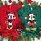 Custom Classic Couple Mickey Minnie Wear Santa Hat Christmas Light Shirt Family Matching Walt Disney World Shirt Gift Ideas Men Women.jpg