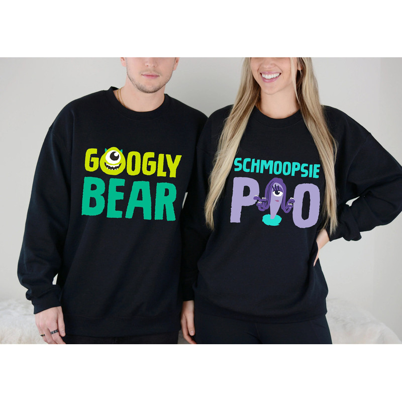 Custom Couple Monsters Inc. Mike Wazowski Googly Bear Schmoopsie Poo Shirt Walt Disney World Shirt Gift Ideas Men Women.jpg