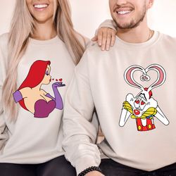 custom couple roger rabbit jessica rabbit who framed roger rabbit shirt family m,tshirt, shirt gift, sport shirt