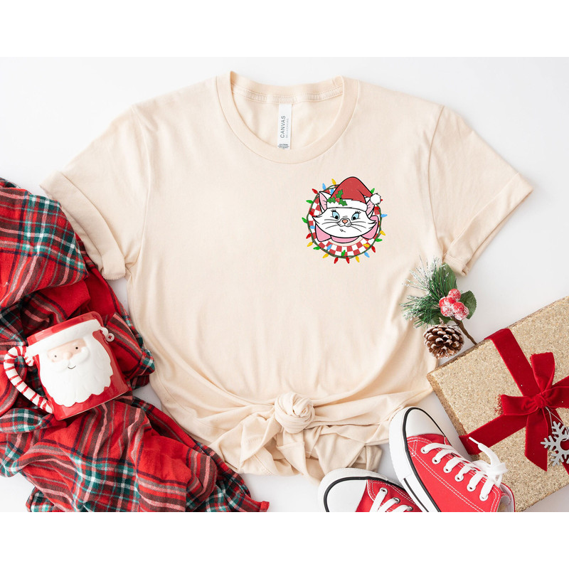 Custom Family Matching Christmas The Aristocats Checkered Xmas Light Shirt Family Matching Walt Disney World Shirt Gift Ideas Men Women.jpg