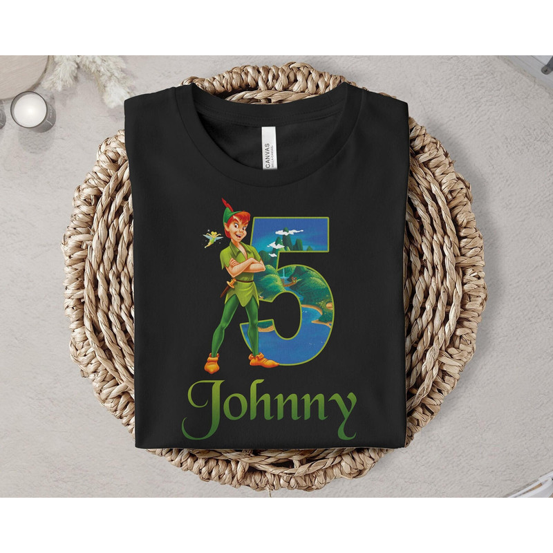 Custom Name Peter Pan 5 Johnny Shirt Birthday Shirt Great Gift Ideas Men Women Boy Girl.jpg