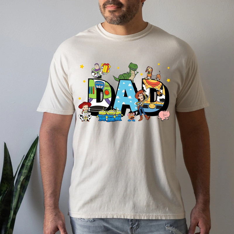 Custom Title Disney Toy Story Characters Dad Shirt Father's Day Shirt Great Gift Ideas Men.jpg