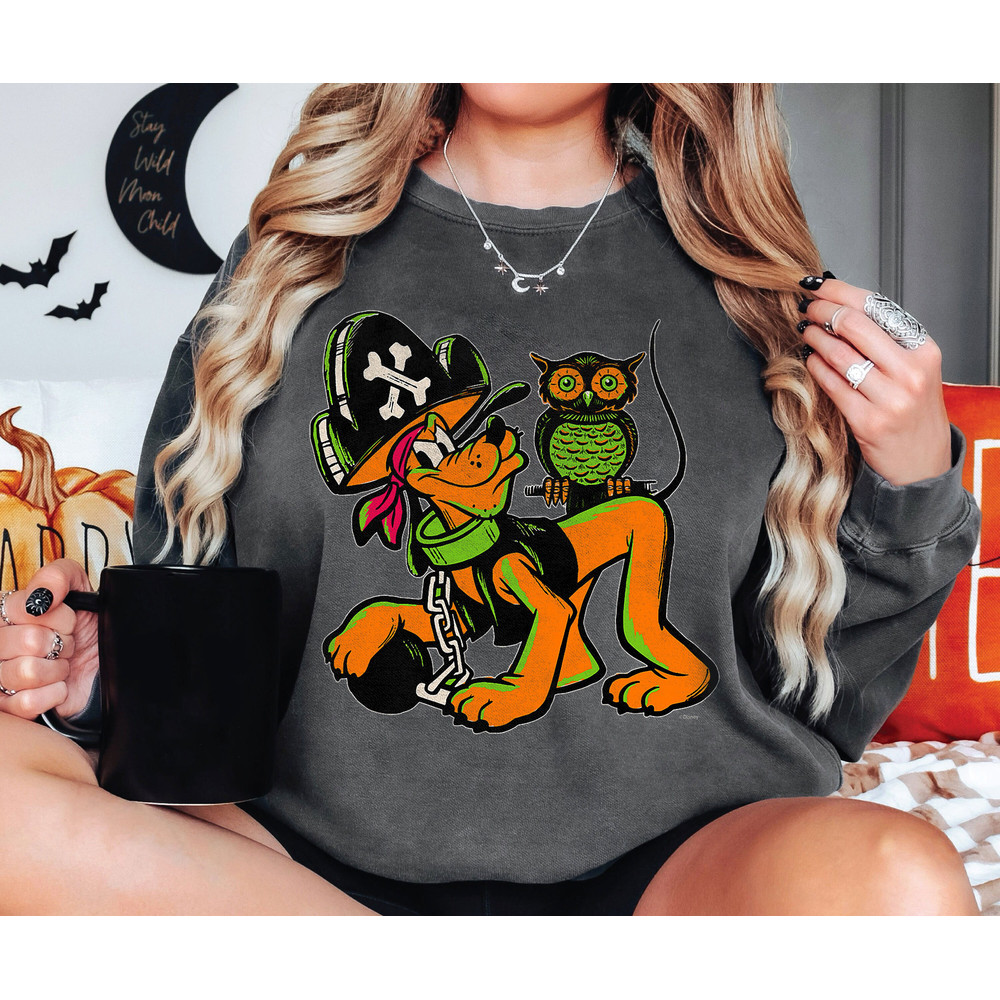 Disney 100 Pluto Halloween Classic Pirate Captain Costume Shirt Disney's Not So Scary Halloween Party Walt Disney World Shirt Gift Ideas.jpg