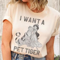 disney aladdin jasmine and rajah i want a pet tiger shirt walt disney world shir,tshirt, shirt gift, sport shirt