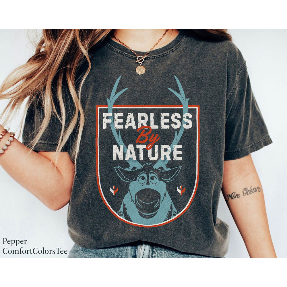 Disney Frozen 2 Sven Fearless By Nature Crest Shirt Family Matching Walt Disney World Shirt Gift Ideas Men Women.jpg