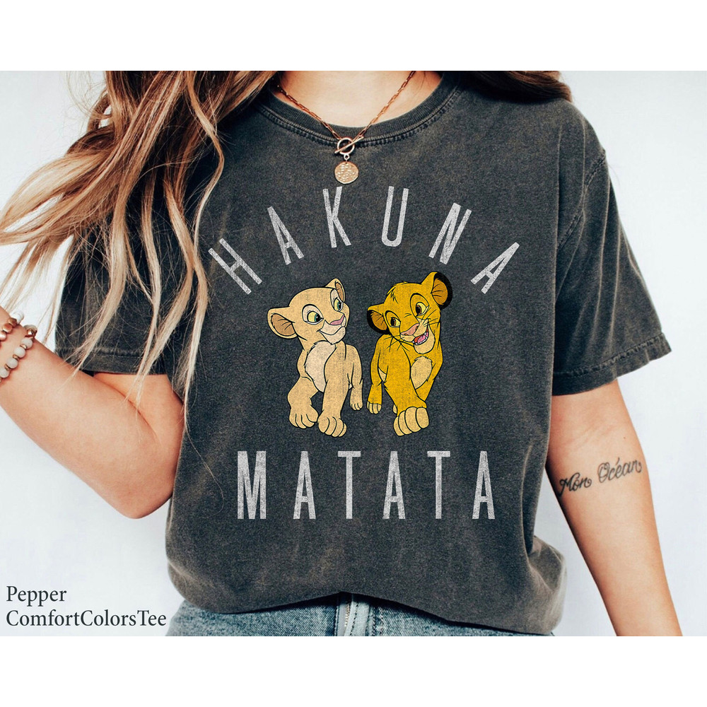 Disney Lion King Simba Nala Hakuna Matata Graphic Shirt Walt Disney World Shirt Gift Ideas Men Women.jpg