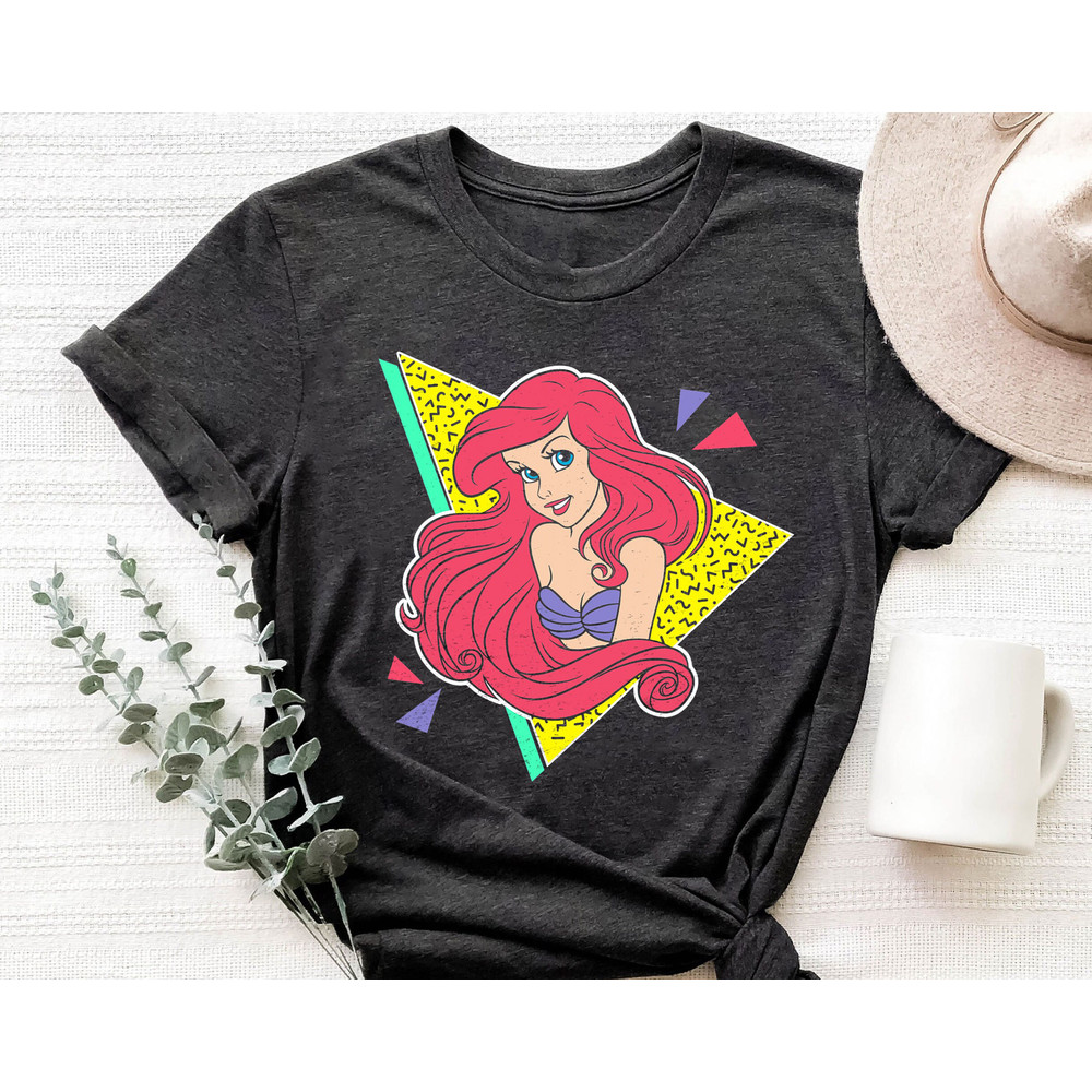 Disney Little Mermaid Ariel 80's Retro Shirt Family Matching Walt Disney World Shirt Gift Ideas Men Women.jpg