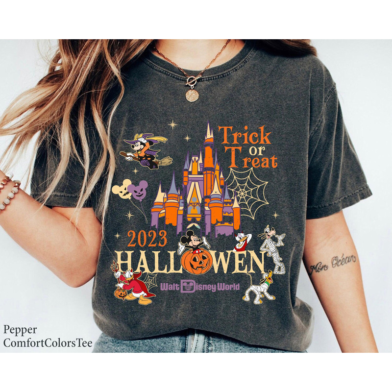 Disney Trick or Treat Mickey And Friends Shirt Disney Halloween Shirt Halloween Shirt, Walt World Halloween Tee Great Gift Ideas Men Women.jpg
