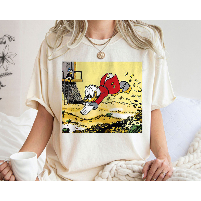 DuckTales Scrooge McDuck Swimming In Cash Shirt Walt Disney World Shirt Gift Ideas Men Women.jpg