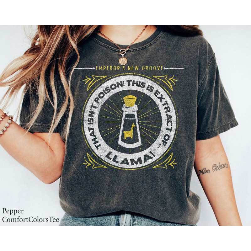 Emperor's New Groove Extract Of Llama Logo Shirt Walt Disney World Shirt Gift Ideas Men Women.jpg