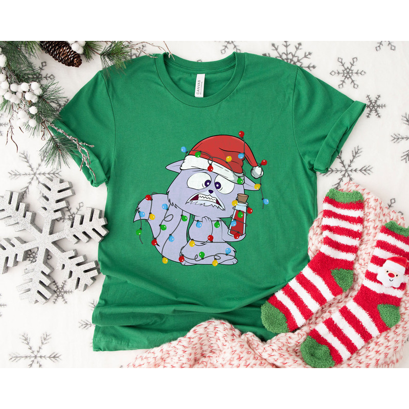 Emperor's New Groove Yzma Wear Santa Hat With Christmas Light Disney Cat A Very Merry Shirt Family Matching Walt Disney World Shirt.jpg