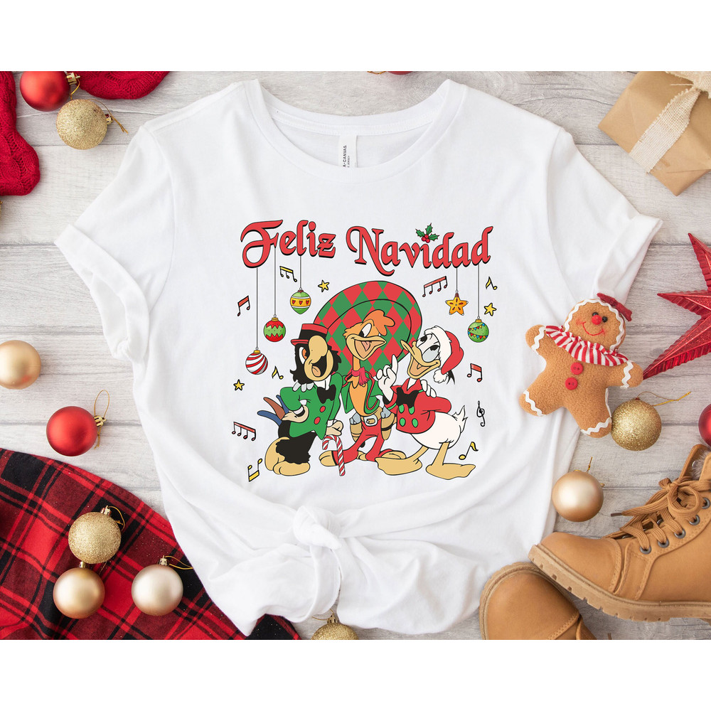 Feliz Navidad Three Caballeros Merry Christmas Shirt Family Matching Walt Disney World Shirt Gift Ideas Men Women.jpg