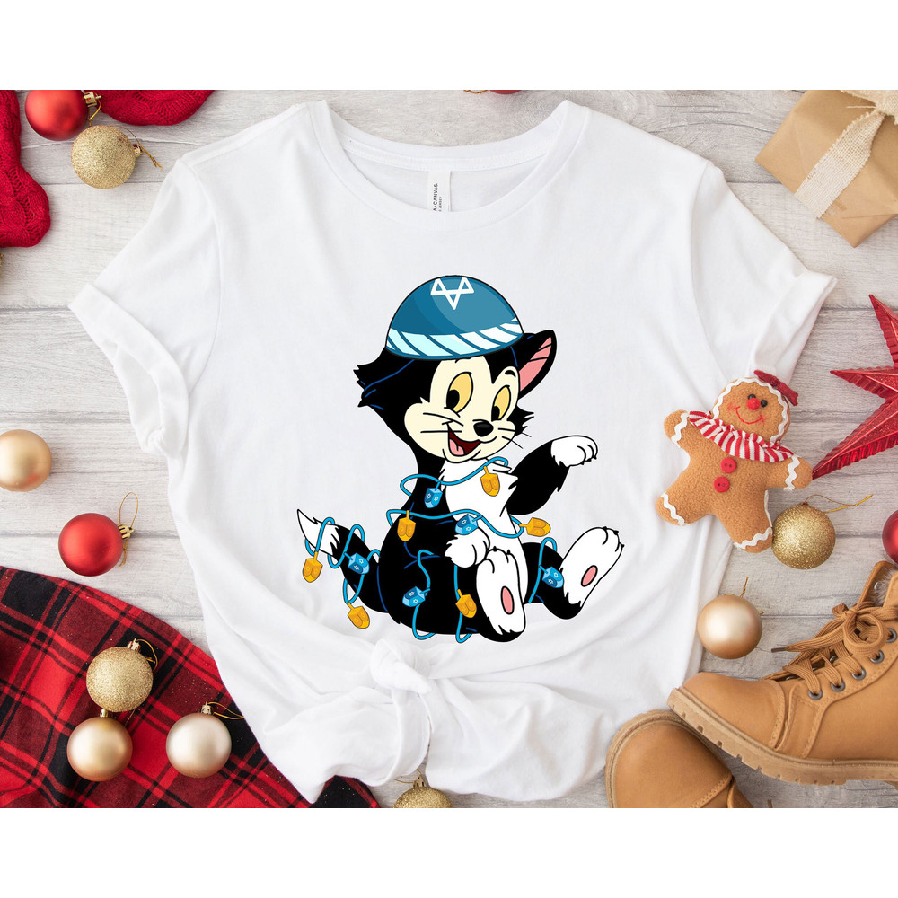 Figaro Pinocchio Hanukkah Chanukah Dreidel Menorah Shirt Family Matching Walt Disney World Shirt Gift Ideas Men Women.jpg