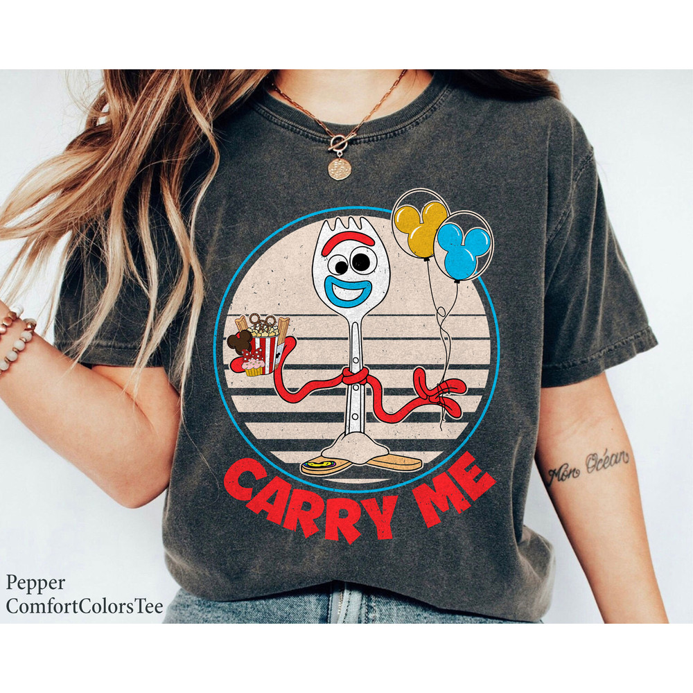 Forky Carry Me Vintage Retro Toy Story Shirt Walt Disney World Shirt Gift Ideas Men Women.jpg