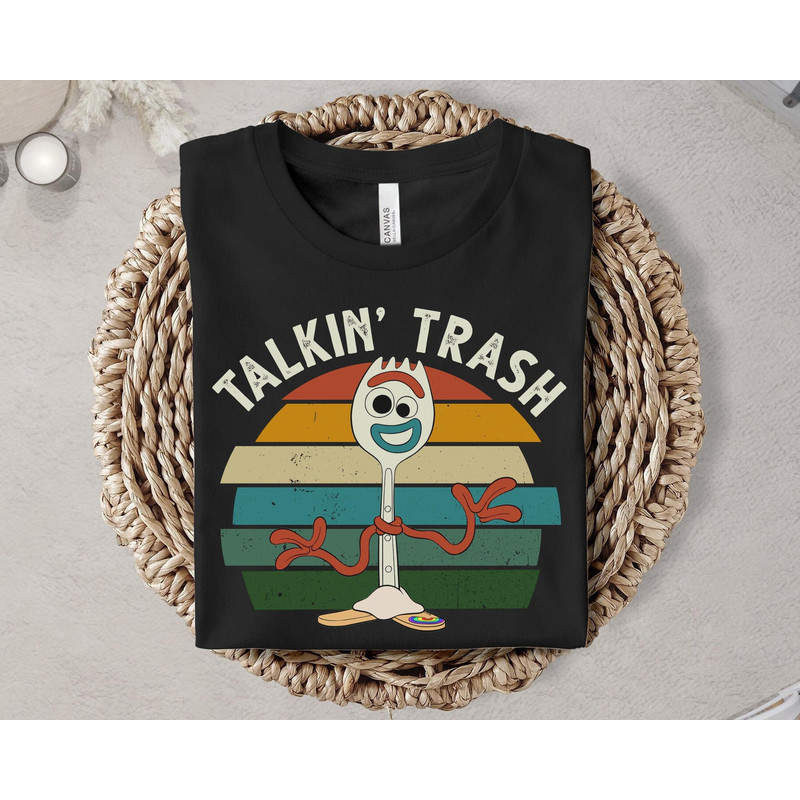 Forky Talkin' Trash Shirt Vintage Retro Disney Toy Story Shirt Great Gift Ideas Men Women Disney Trip 2023 Shirt.jpg