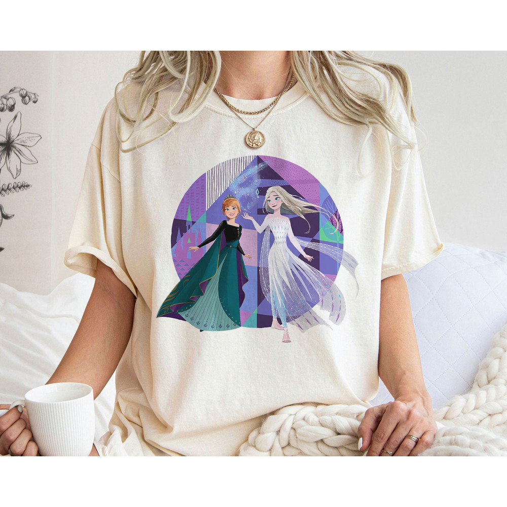 Frozen 2 Queen Anna and Snow Queen Elsa Shirt Walt Disney World Shirt Gift Ideas Men Women.jpg