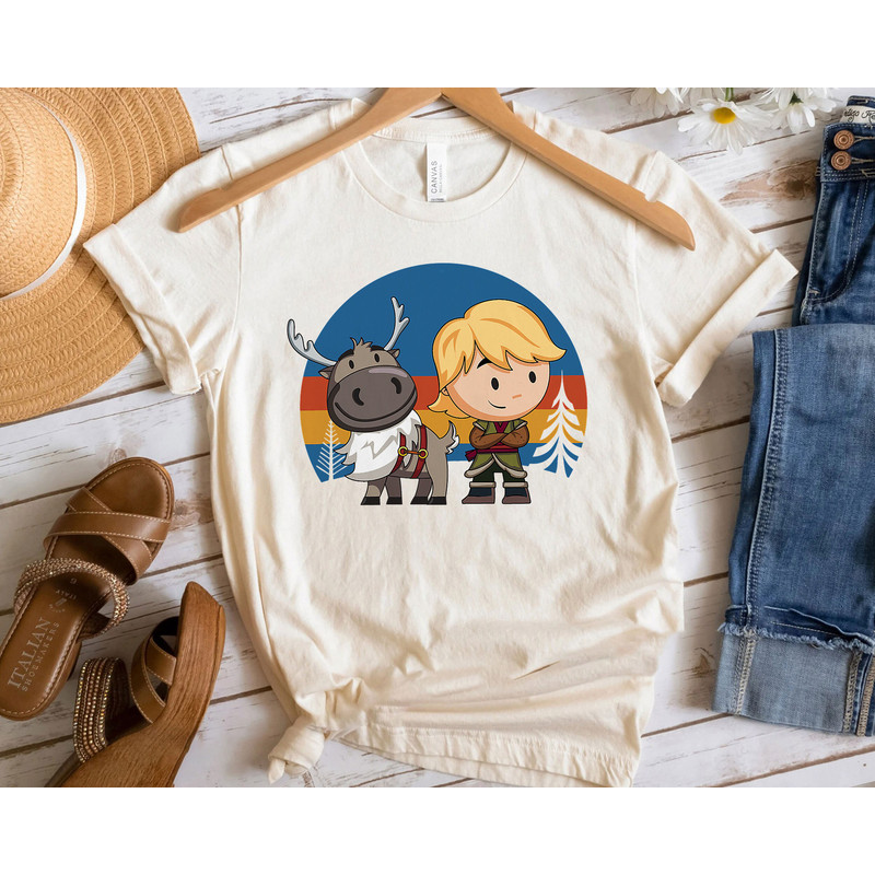 Frozen 2 Sven and Kristoff Chibi Shirt Walt Disney World Shirt Gift Ideas Men Women.jpg