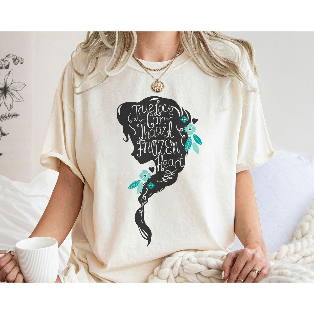 Frozen Elsa Head Profile Love Thaws Graphic Shirt Walt Disney World Shirt Gift Ideas Men Women.jpg