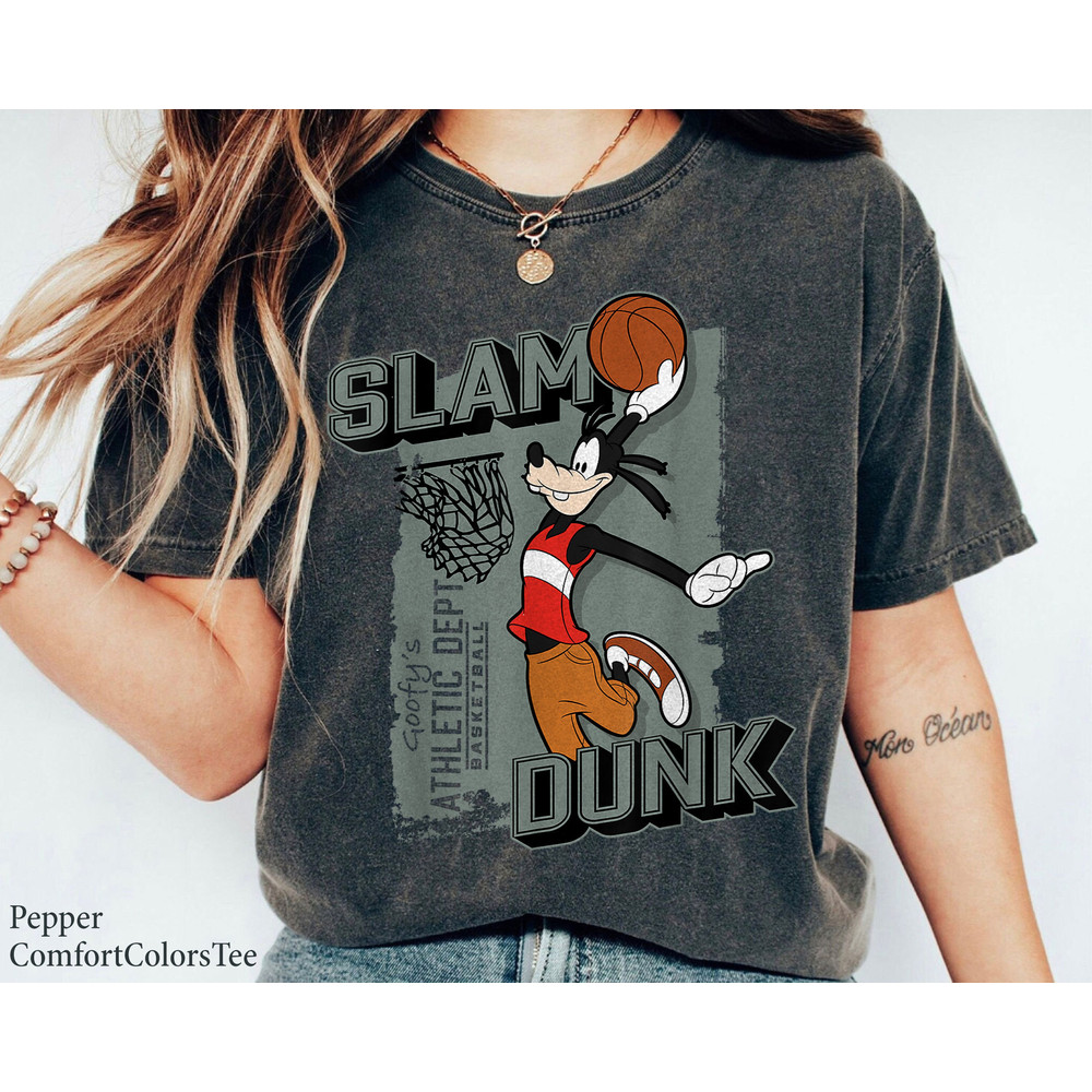 Goofy Sports Basketball Slam Dunk Athletic Dept Shirt Family Matching Walt Disney World Shirt Gift Ideas Men Women.jpg