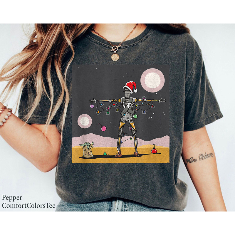 Grogu IG-11 Droid Holiday Tatooine Christmas Tree Shirt Star Wars Shirt Family Matching Walt Disney World Shirt Gift Ideas Men Women.jpg