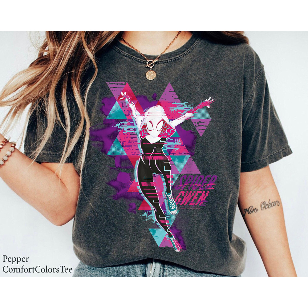 Gwen Glitch Shirt Spider-Man Across the Spider-Verse Shirt Spider Man Miles Morales Shirt, Superhero Comic Great Gift Ideas Men Women.jpg