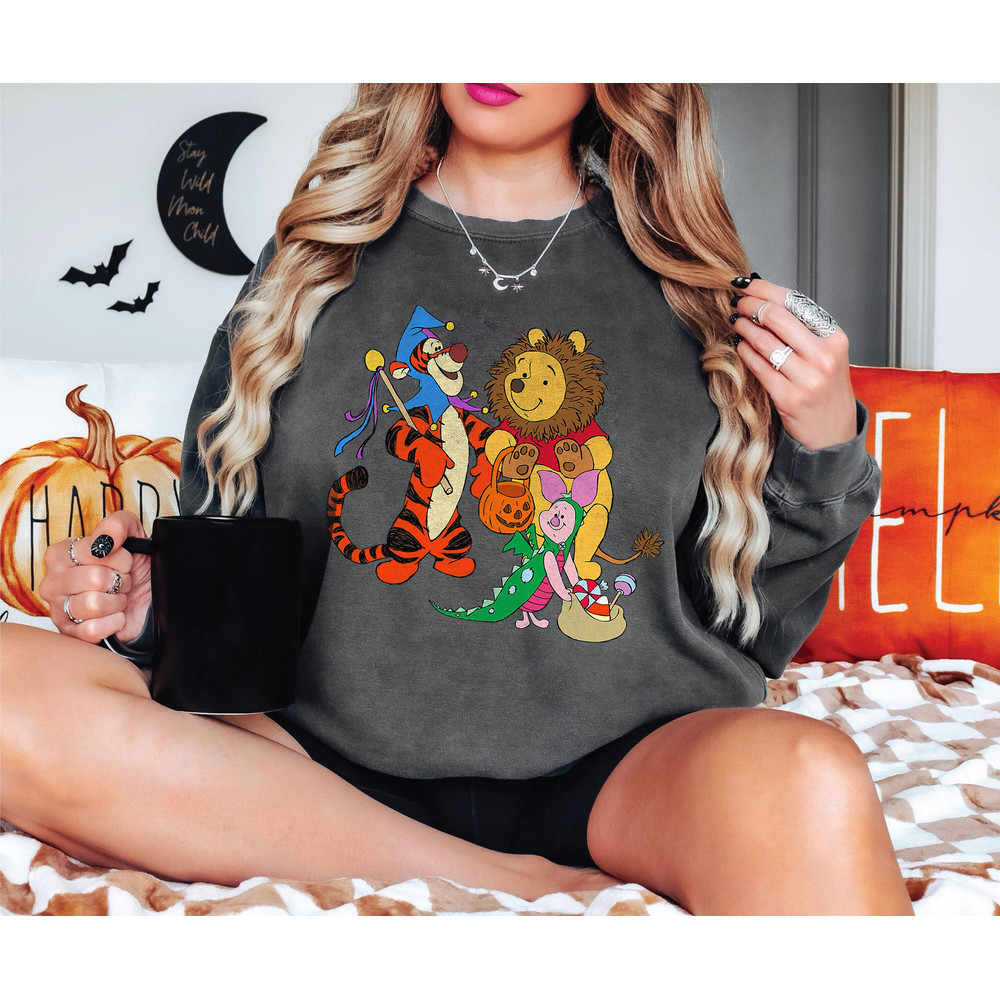 Halloween Winnie the Pooh Costumed Trio Shirt Walt Disney World Shirt Gift Ideas Men Women.jpg