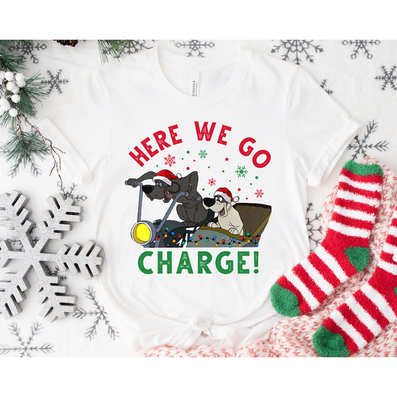 Here We Go Charge The Aristocats Merry Christmas Shirt Family Matching Walt Disney World Shirt Gift Ideas Men Women.jpg