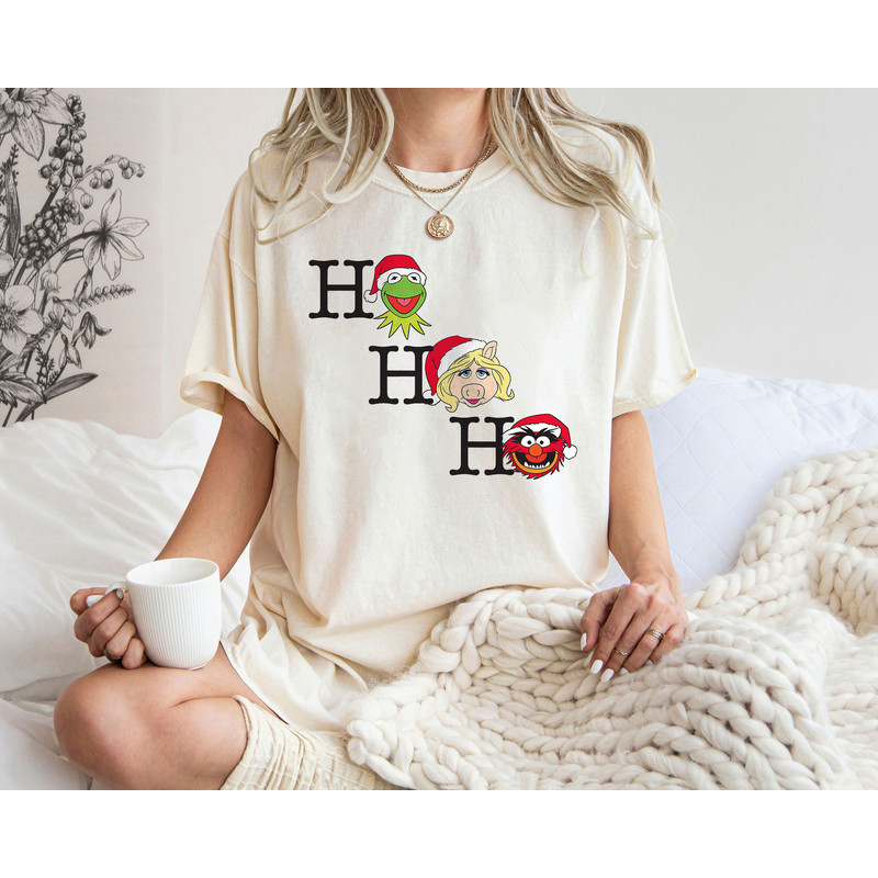Ho Ho Ho The Muppets Kermit Miss Piggy And Animal Christmas Holiday T-Shirt Shirt Walt Disney World Birthday Shirt Gift Ideas.jpg