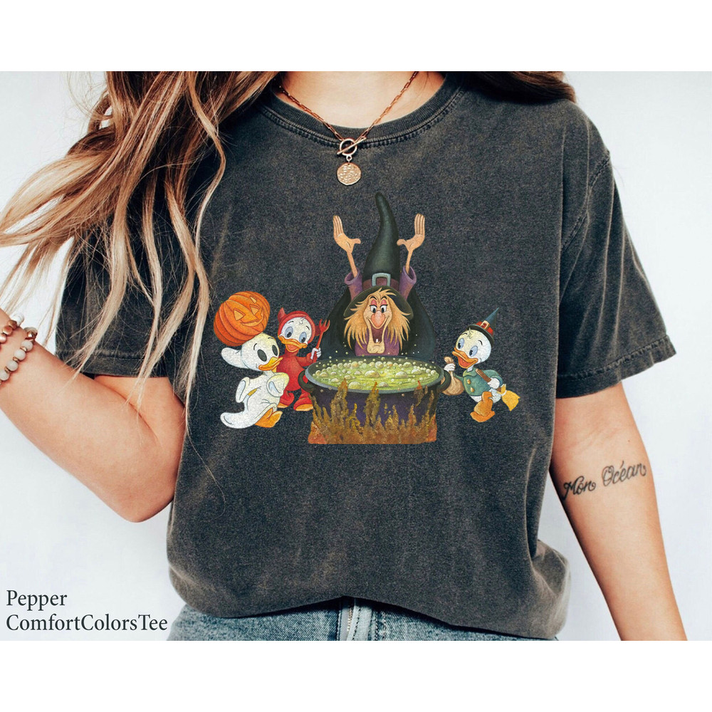 Huey Dewey and Louie Halloween Trick Or Treat Shirt Family Matching Walt Disney World Shirt Gift Ideas Men Women.jpg
