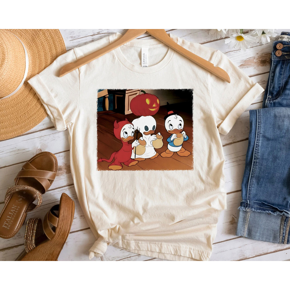 Huey, Dewey, And Louie Donald Duck's Nephews Halloween Trick Or Treat Shirt Walt Disney World Shirt Gift Ideas Men Women.jpg