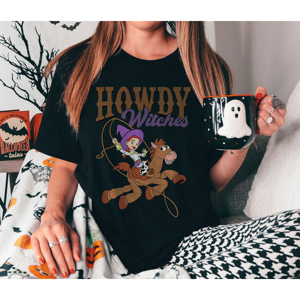 Jessie Ride Horse Howdy Witches Cowgirl Western Halloween Toy Story Shirt Walt Disney World Shirt Gift Ideas Men Women.jpg