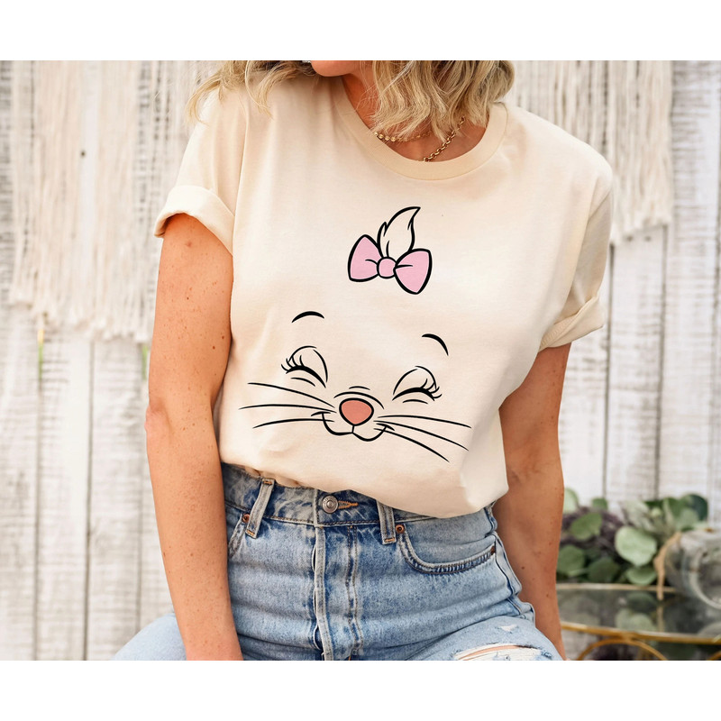 Marie Face The Aristocat Shirt Walt Disney World Shirt Gift Ideas Men Women.jpg