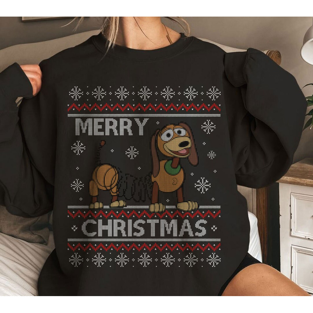 Merry Christmas Slinky Dog ABS Of Steel Ugly Sweater Shirt Family Matching Walt Disney World Shirt Gift Ideas Men Women.jpg