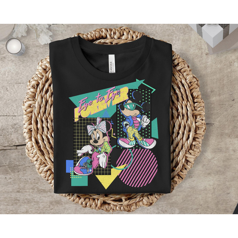 Mickey & Minnie 80's Style Eye To Eye Forever Shirt Disney Mickey and Friends Shirt Great Gift Ideas Men Women.jpg