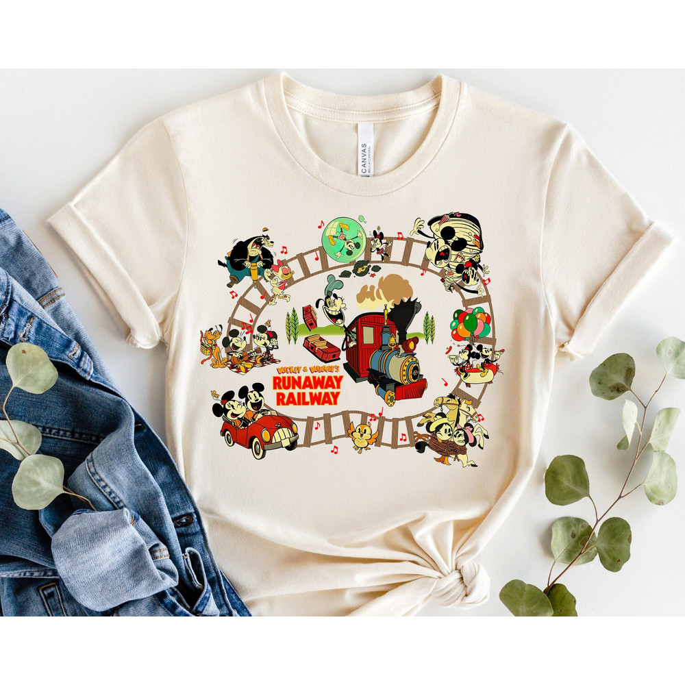 Mickey & Minnie Runaway Railway Shirt Mickey Minnie Pluto Chuuby Shirt Disney Family Shirts Great Gift Ideas Men Women.jpg