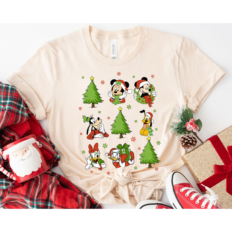 Mickey And Friends Christmas Tree A Very Merry Xmas Shirt Family Matching Walt Disney World Shirt Gift Ideas Men Women.jpg