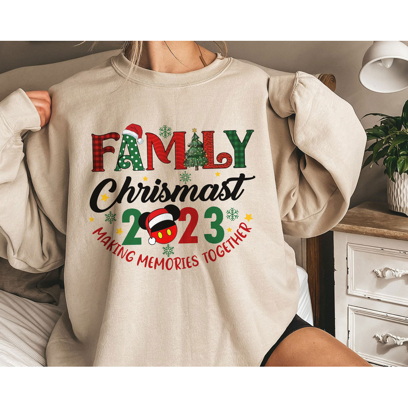 Mickey Family Christmas 2023 Making Memories Together Shirt Family Matching Walt Disney World Shirt Gift Ideas Men Women.jpg
